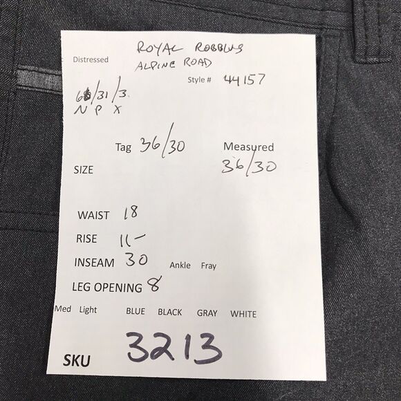 ROYAL ROBBINS Alpine Road Pant Men 36x30 Gray Nylon Hiking Outdoor Performance - Picture 14 of 14